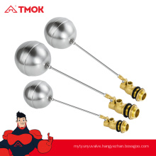 TMOK china supplier forged 1/2 inch male thread brass float valve with high quality and nice price